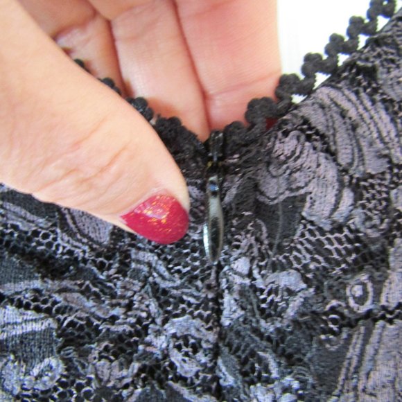 Black and Grey zip back lmini dress - Picture 4 of 7